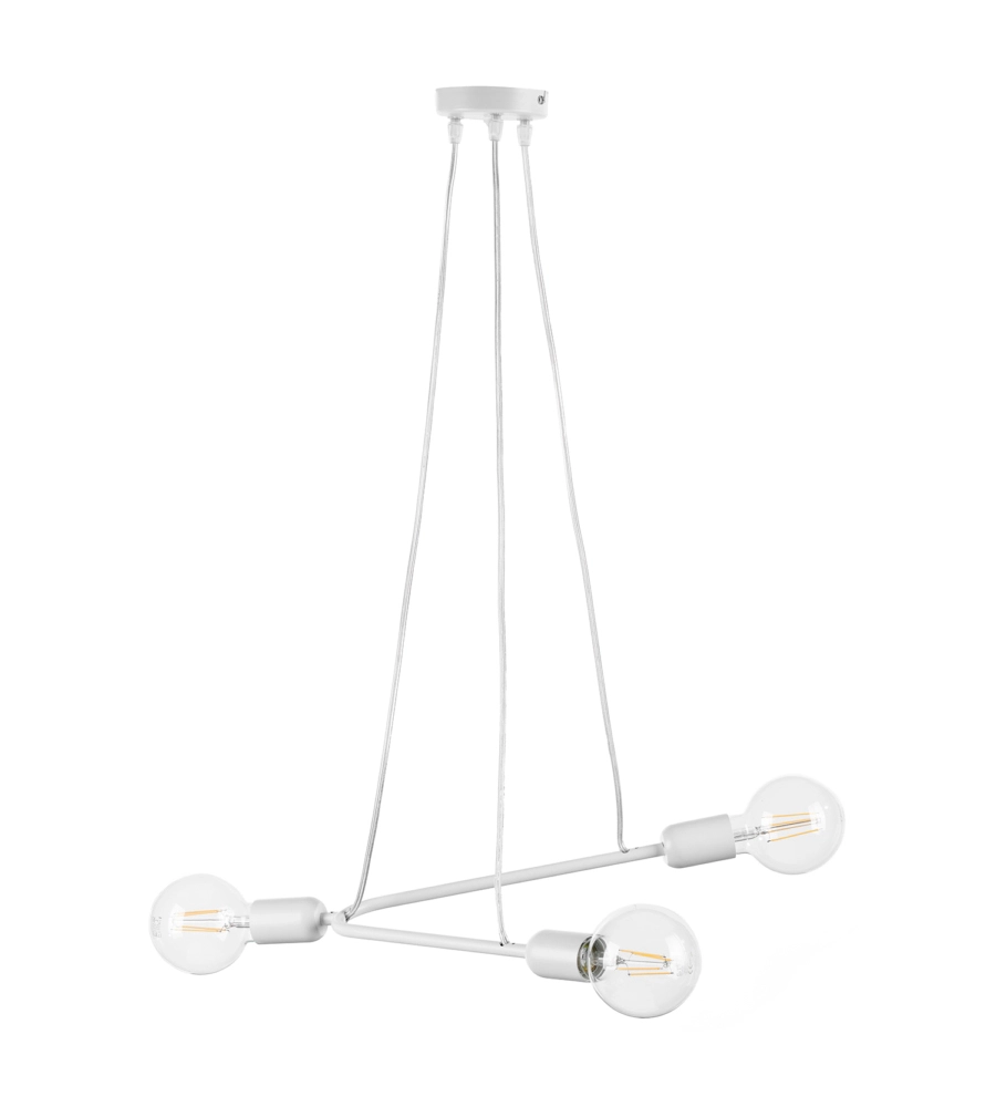 LAMPADARIO 3 LUCI ONLI "BOOMERANG" BIANCO E27